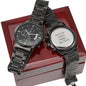 Gift for Husband on Wedding, Engraved Black Watch, Forever Starts Today