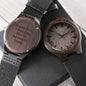 Gift for Husband on Wedding, Engraved Wooden Watch, Forever Home