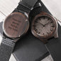 Gift for Husband on Wedding, Engraved Wooden Watch, Forever Starts Today