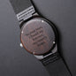 Gift for Husband on Wedding, Engraved Wooden Watch, Forever Home