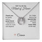 Will You Be My Maid of Honor Proposal Gift Good Luck Necklace
