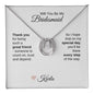 Will You Be My Bridesmaid Proposal Gift Gold Lucky Necklace