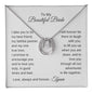 To My Beautiful Bride Gift To Bride From Groom Wedding Gift Good Luck Necklace