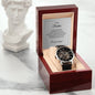 Watch gift for brother with thoughtful message card, openwork watch for men