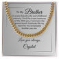 Cuban chain gift for brother: Stylish men's jewelry for a fashionable look.