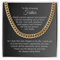 Father of the Bride Gift from Bride, Father of the Bride Wedding Gift, Cuban Chain