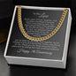 7th Anniversary Gift for Him 7 Year Anniversary Gift Ideas, Cuban Chain