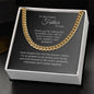 Father of the Groom Gift from Bride, Wedding Gift Father of Groom, Cuban Chain