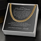To My Groom Gift From Bride Cuban Link Chain Wedding Planning Gift for Groom