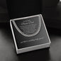 To The Best Bonus Dad Gift, Gold or Stainless Steel Cuban Chain with Heartfelt Message Card