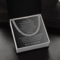 To My Son on Your Wedding Day, Cuban Chain, Gift for Son on Wedding Day