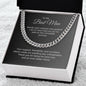 Best Man Gift, Best Man Present Ideas, Presents for Best Man and Groomsmen, Cuban Chain Necklace