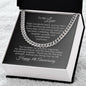 8th Anniversary Gifts Men 8th Anniversary Gift for Him, Cuban Chain