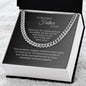 Father of the Bride Gifts from Groom, Future Father-In-Law, Cuban Chain Necklace