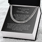 Father of the Groom Gift From Groom, Gifts for Grooms Dad, Cuban Chain