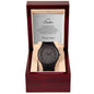 Watch gift for brother with thoughtful message card, wooden watch for men