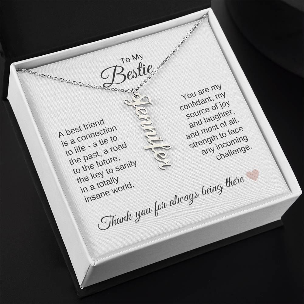 Best BFF Presents Friends are the Best Gifts Custom Name Dangle - MKT Custom Jewelry
