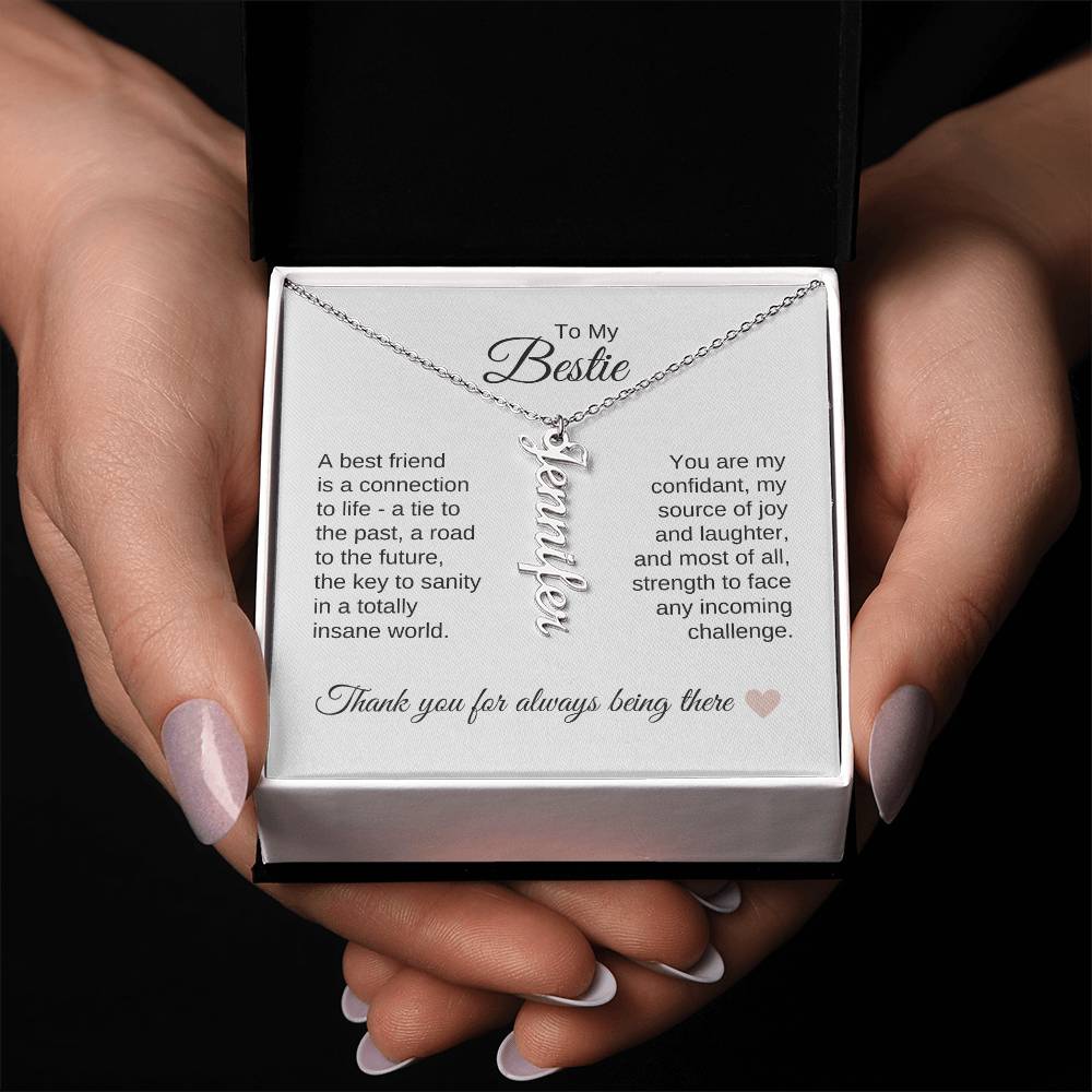 Best BFF Presents Friends are the Best Gifts Custom Name Dangle - MKT Custom Jewelry