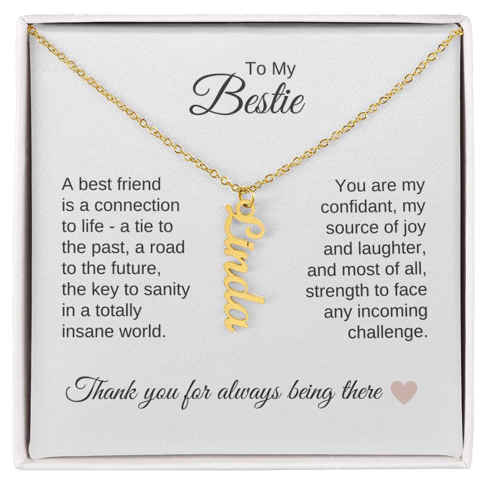 Best BFF Presents Friends are the Best Gifts Custom Name Dangle - MKT Custom Jewelry