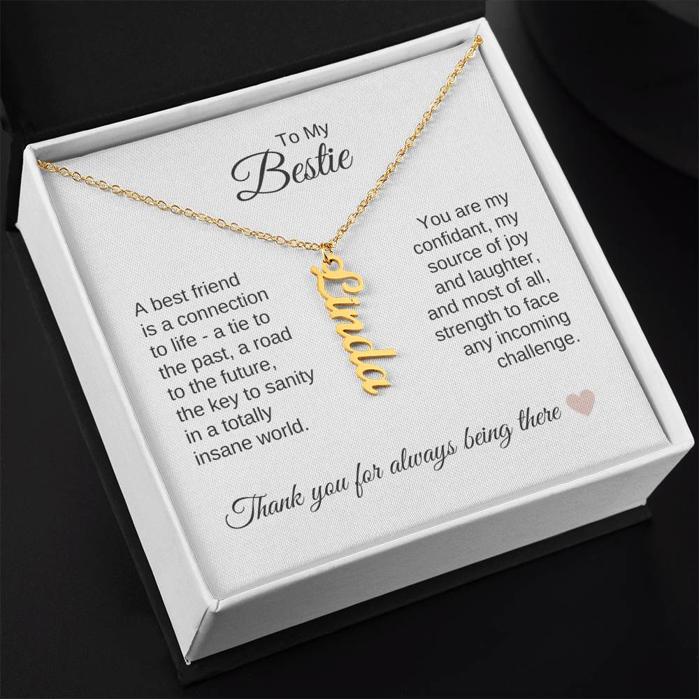 Best BFF Presents Friends are the Best Gifts Custom Name Dangle - MKT Custom Jewelry
