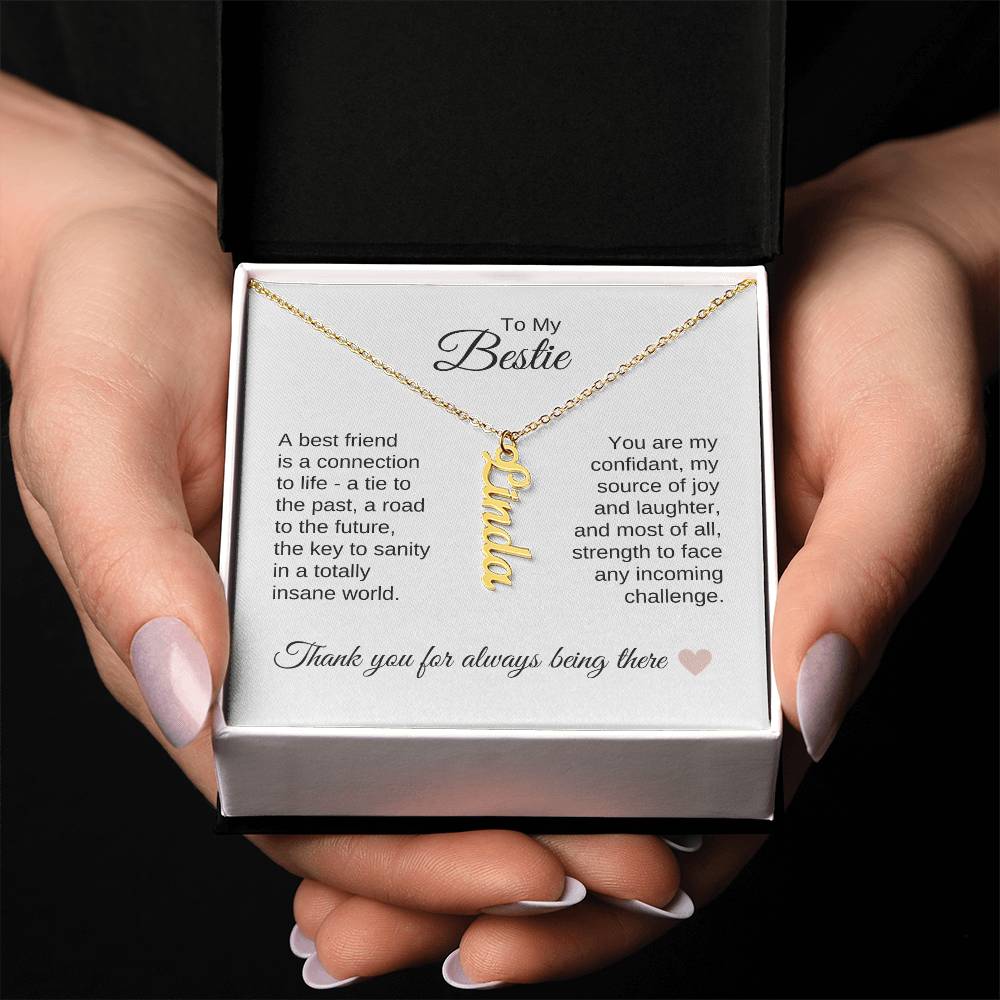 Best BFF Presents Friends are the Best Gifts Custom Name Dangle - MKT Custom Jewelry
