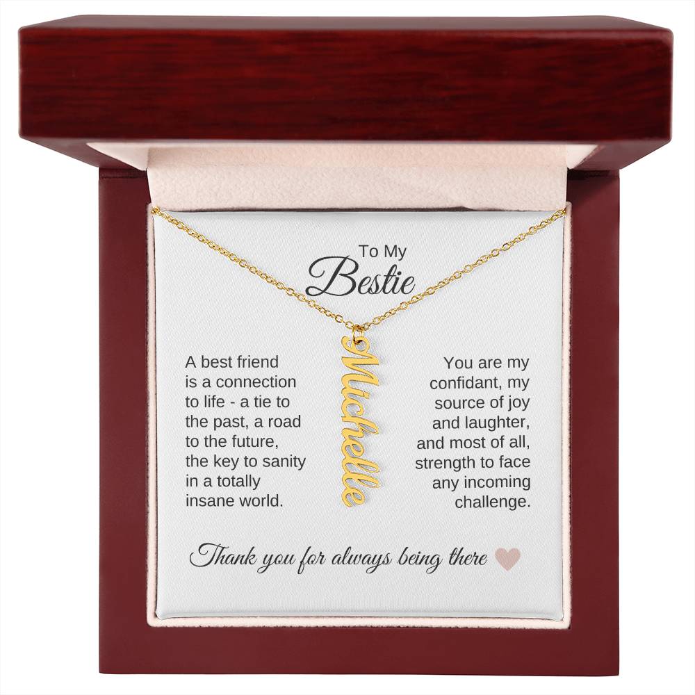 Best BFF Presents Friends are the Best Gifts Custom Name Dangle - MKT Custom Jewelry