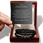 To My Groom Gift From Bride, Engraved Bracelet, Wedding Planning Gift for Groom