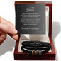 Son In Law Wedding Gift, Engraved Bracelet, Future Son In Law Gift