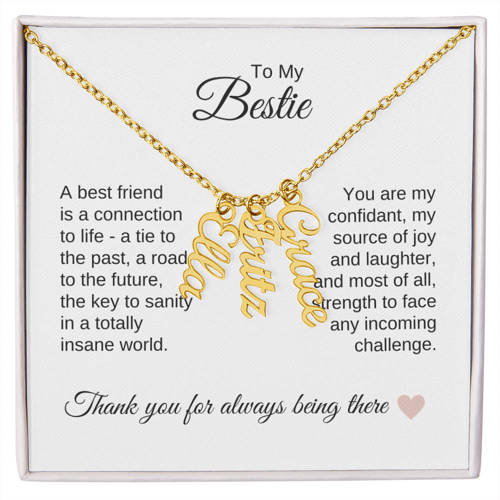 Best BFF Presents Friends are the Best Gifts Custom Names Dangles - MKT Custom Jewelry