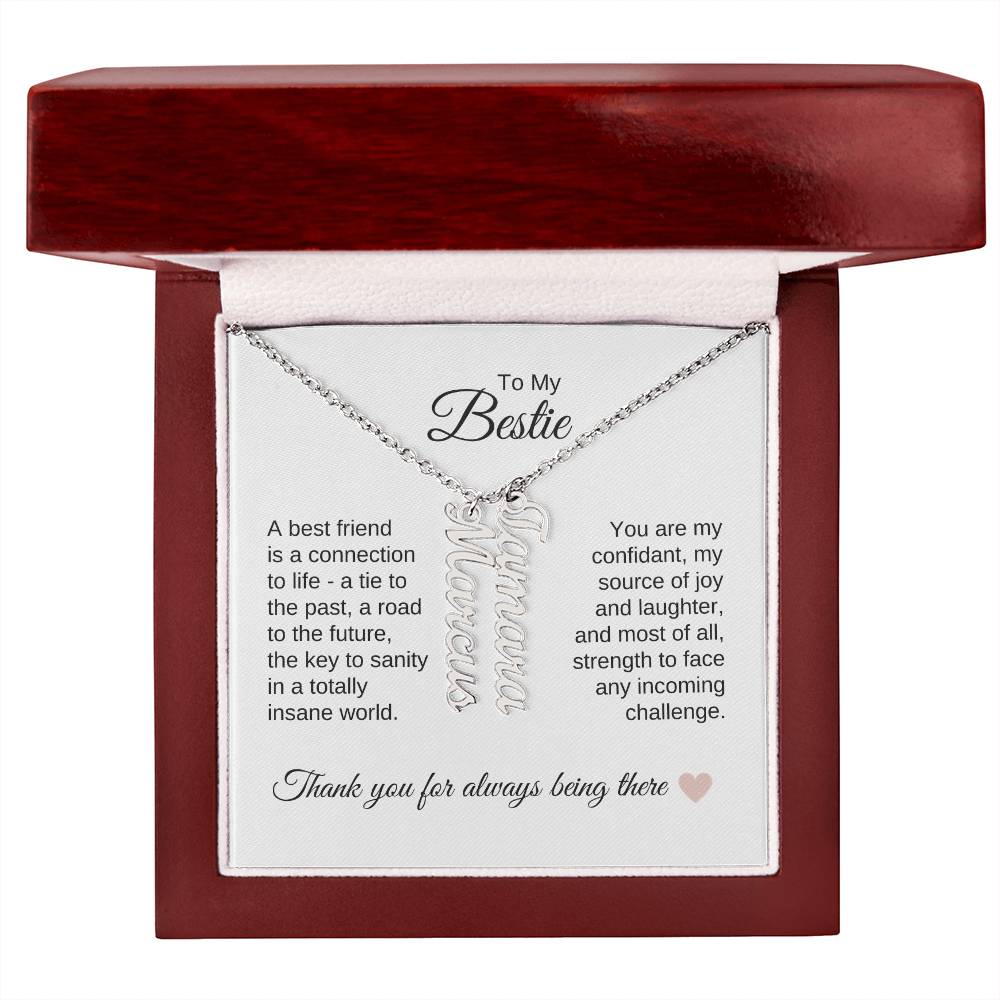 Best BFF Presents Friends are the Best Gifts Custom Names Dangles - MKT Custom Jewelry