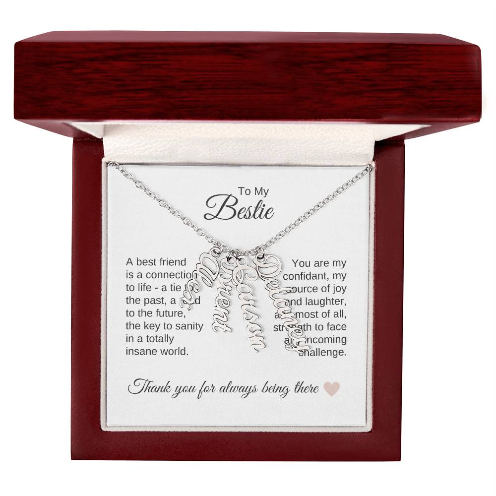 Best BFF Presents Friends are the Best Gifts Custom Names Dangles - MKT Custom Jewelry