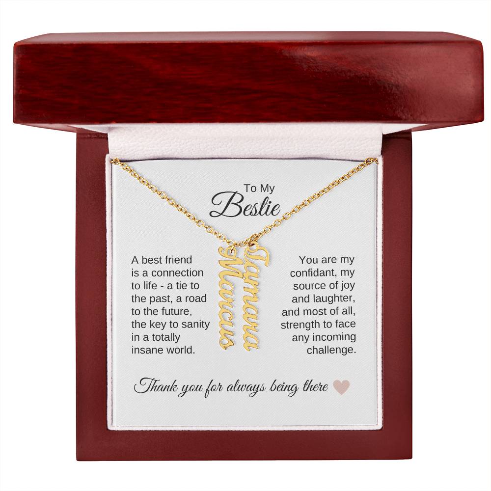 Best BFF Presents Friends are the Best Gifts Custom Names Dangles - MKT Custom Jewelry