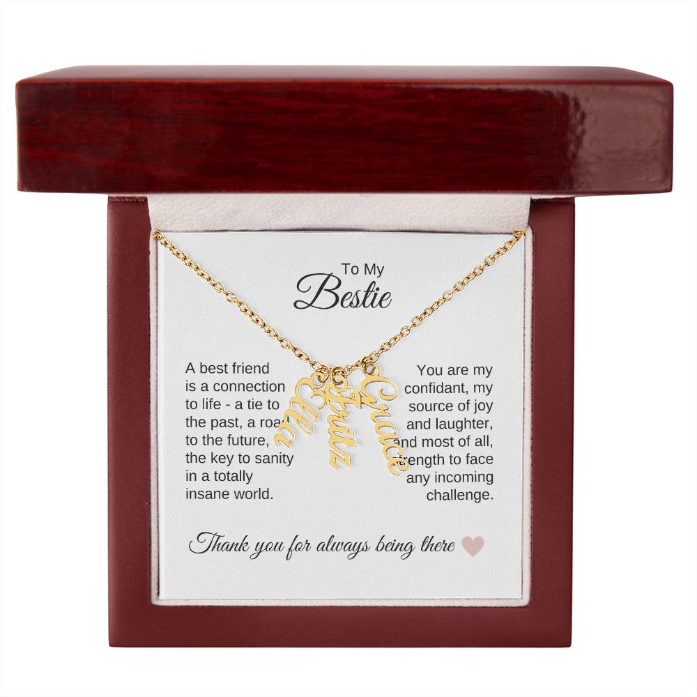 Best BFF Presents Friends are the Best Gifts Custom Names Dangles - MKT Custom Jewelry