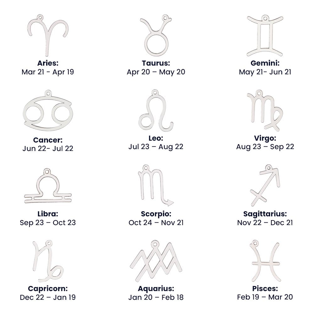 Best BFF Presents Friends are the Best Gifts Zodiac Sign Necklace - MKT Custom Jewelry
