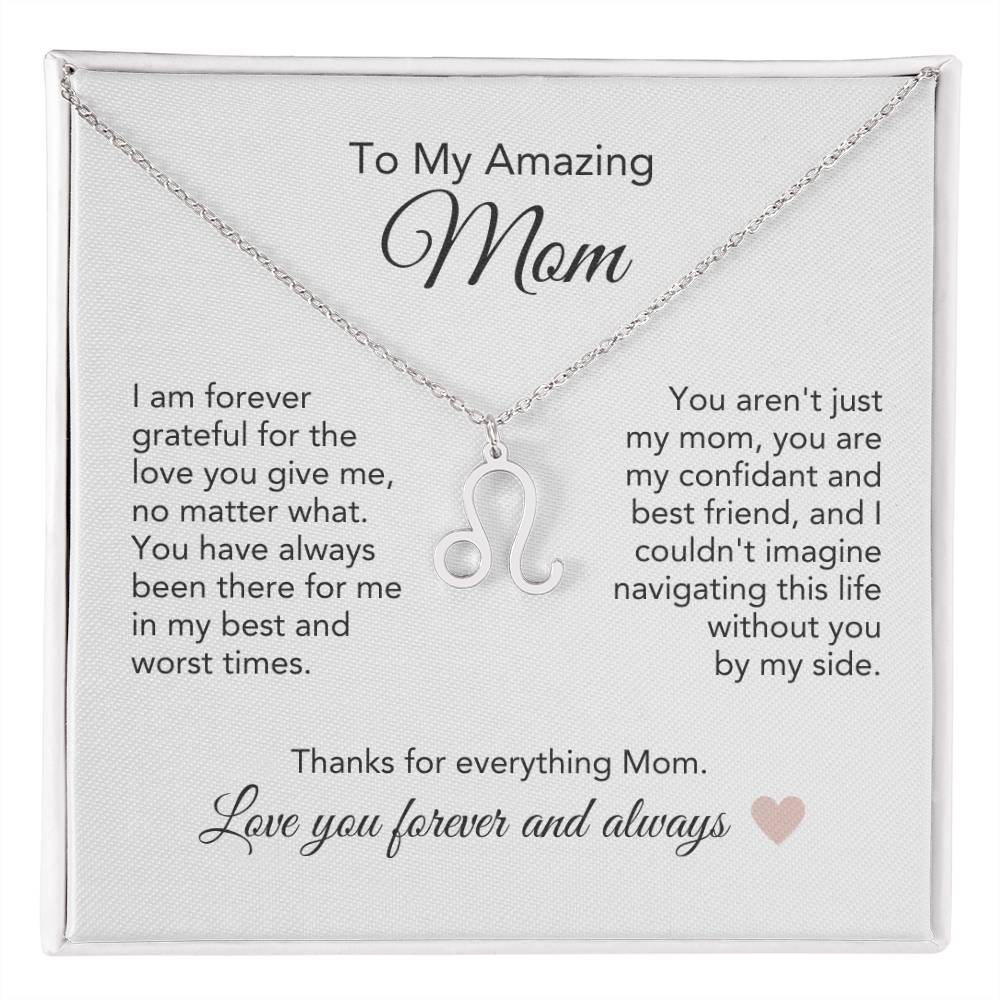 Mom Necklace for Mom Present Ideas for Mother Zodiac Necklace - MKT Custom Jewelry