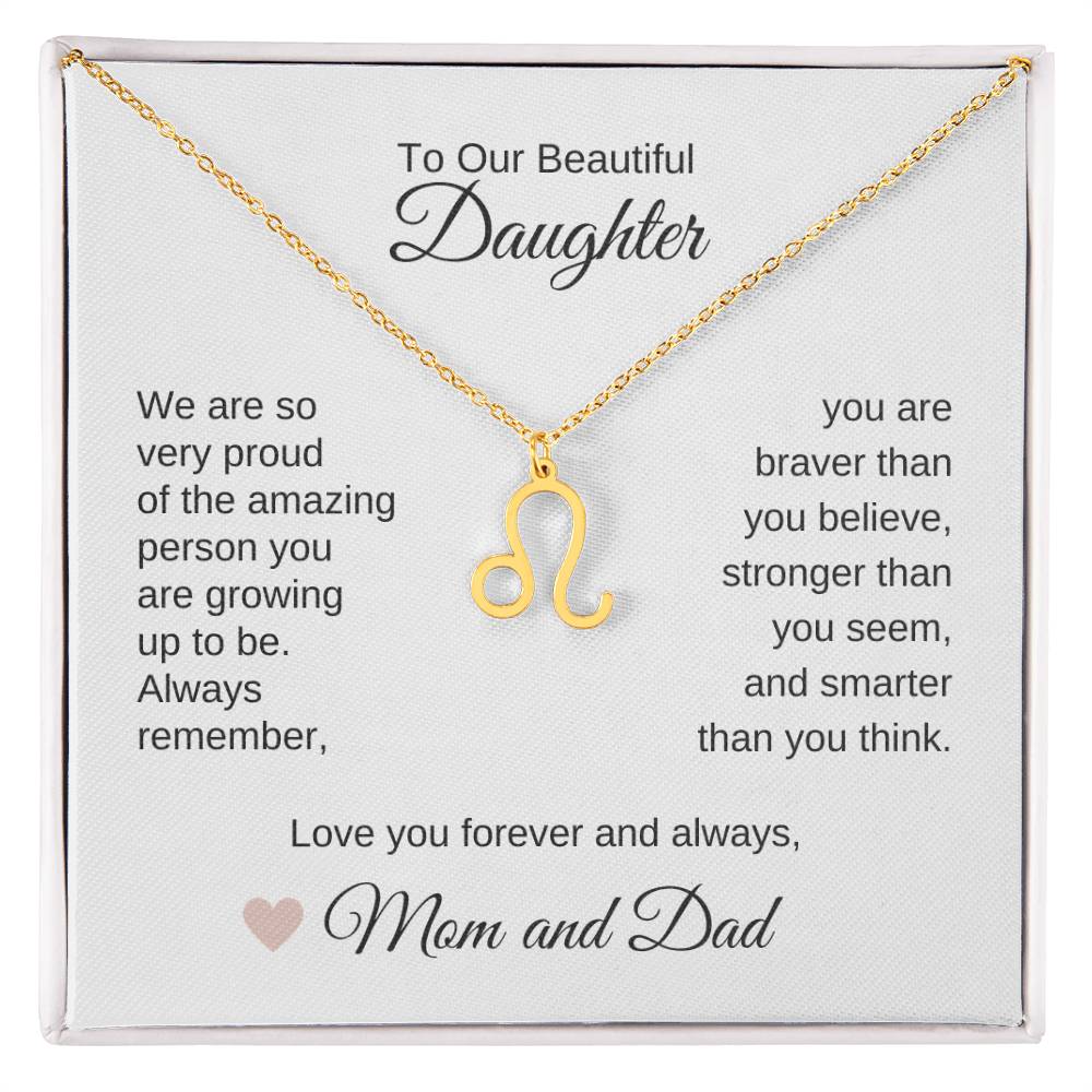 Daughter Necklace Present for Daughter Gifts for Daughter From Parents - MKT Custom Jewelry