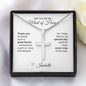 Will You Be My Maid of Honor Proposal Gift Cross Necklace