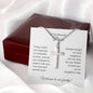 Daughter In Law Gift For Wedding, Cross Necklace, Wedding Gift Daughter-In-Law