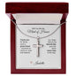 Will You Be My Maid of Honor Proposal Gift Cross Necklace