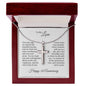 One Year Anniversary Gift for Her One Year Anniversary, Cross Necklace