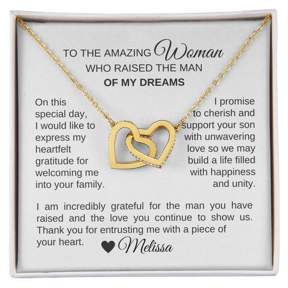 Mother of the Groom Wedding Gift Gift for Mother of Groom Hearts - MKT Custom Jewelry