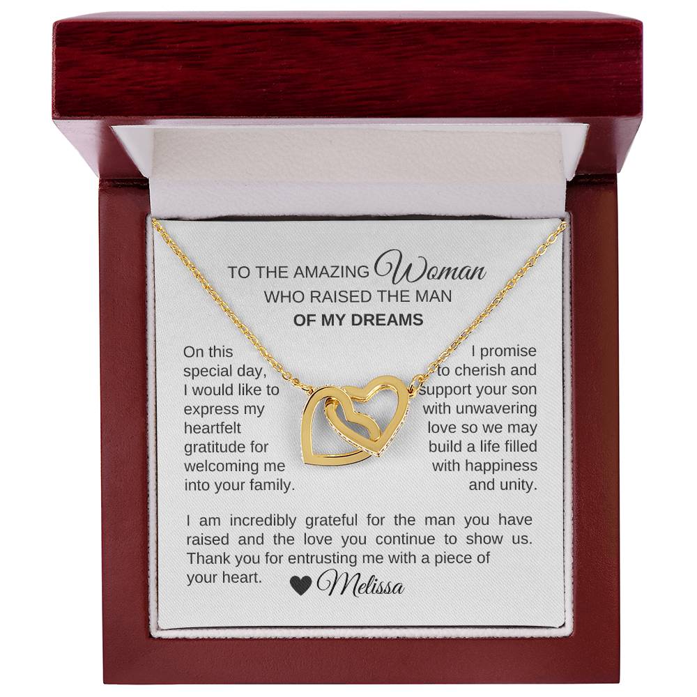 Mother of the Groom Wedding Gift Gift for Mother of Groom Hearts - MKT Custom Jewelry