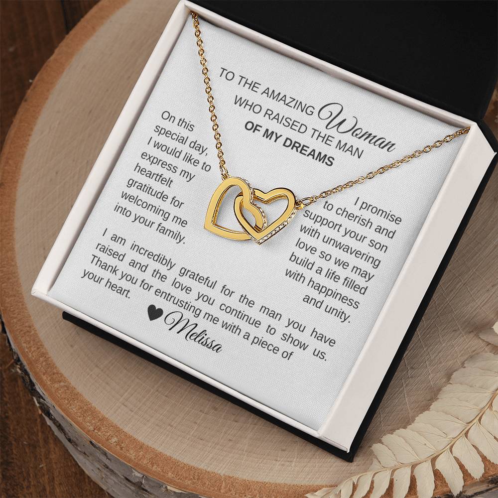 Mother of the Groom Wedding Gift Gift for Mother of Groom Hearts - MKT Custom Jewelry