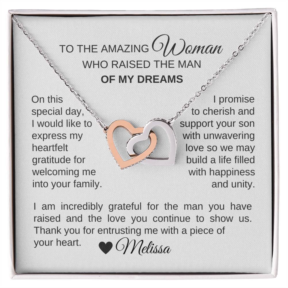 Mother of the Groom Wedding Gift Gift for Mother of Groom Hearts - MKT Custom Jewelry