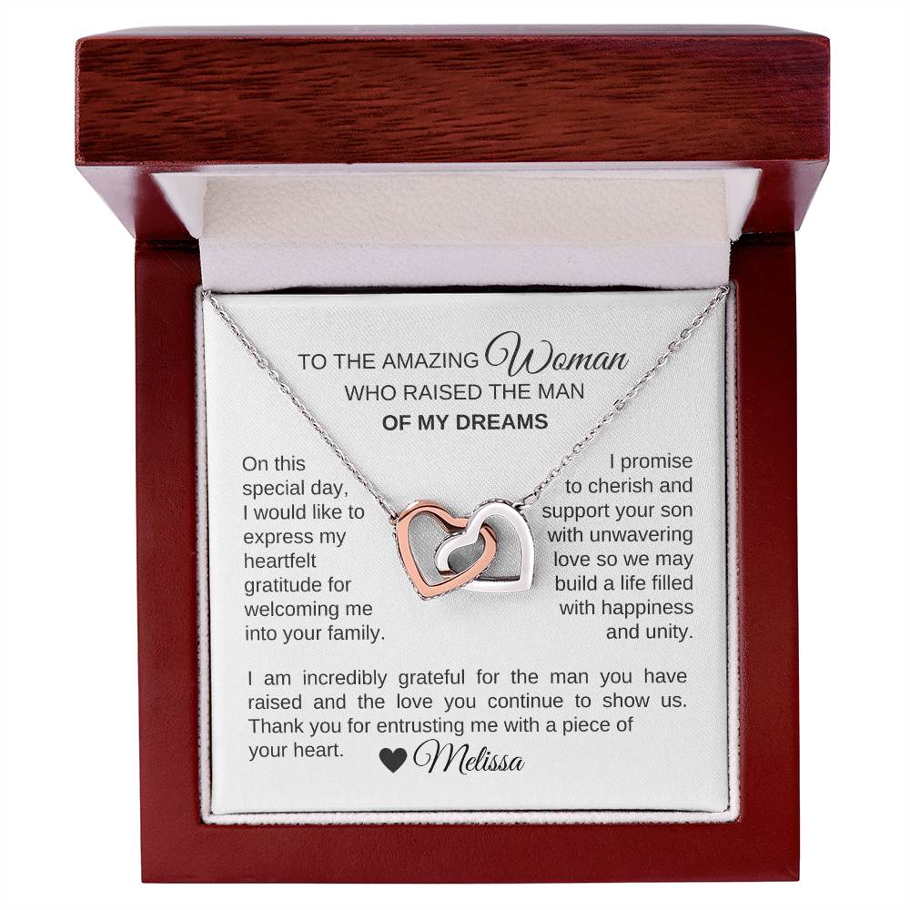 Mother of the Groom Wedding Gift Gift for Mother of Groom Hearts - MKT Custom Jewelry