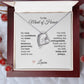 Maid of Honor Wedding Day Gifts Bridal Party Gifts Gold Heart Necklace