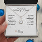 Will You Be My Maid of Honor Proposal Gift White Gold Necklace