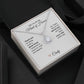 Will You Be My Maid of Honor Proposal Gift White Gold Necklace