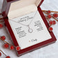 Will You Be My Maid of Honor Proposal Gift White Gold Necklace