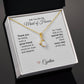 Will You Be My Maid of Honor Proposal Gift Gold Ribbon Necklace